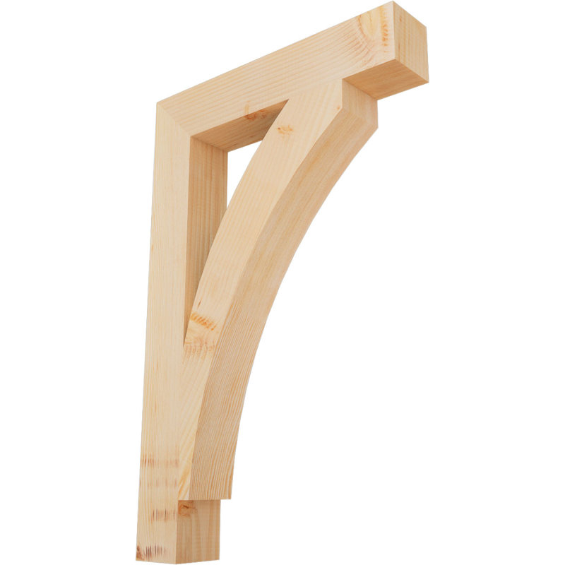 Support de bloc lisse Thorton, l 3 3 po x P 22 po x H 34 po, sapin Douglas, H 34 po x l 4 po x P 22 po, Douglas (lisse)