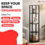 123 cm H x 26 cm W Etagere Bookcase