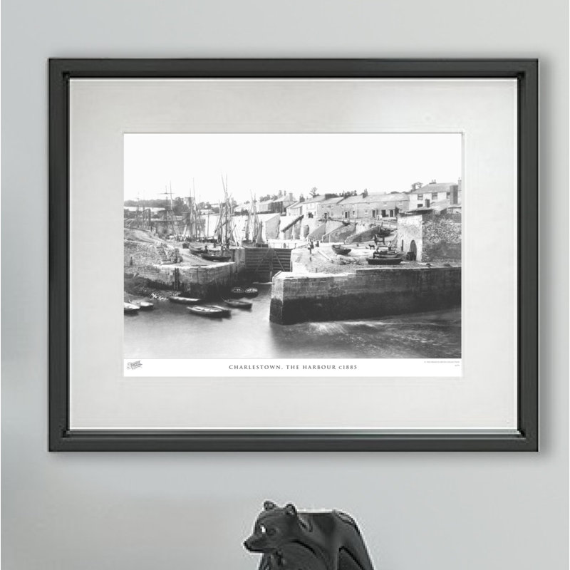 Charlestown, The Harbour C1885 - Single Picture Frame Print, 40cm H x 50cm W x 2.3cm D