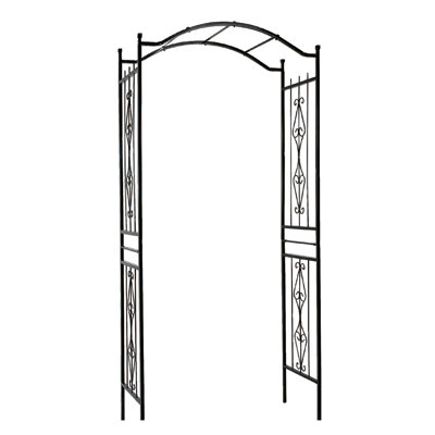 43'' W x 17'' D Metal Arbor in Black