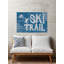 Piste de ski-impression d’art textuel sur bois-26009314