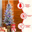 Arbre de Noël 4 pi avec lumières DEL, 396 pointes, base scintillante, 100 lumières, cônes de pin