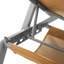 Chaise longue inclinable en métal Cand-2097364612-2097250295