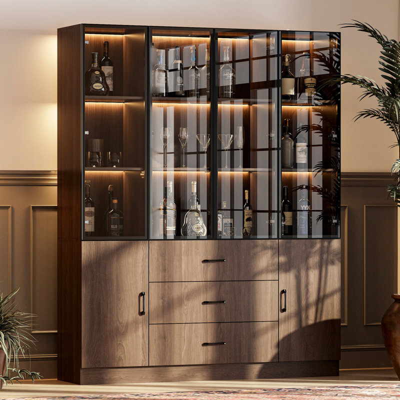 78.7”H Pantry Cabinet With Light