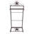Metal Rustic Western Boot Rack Free-Standing with Star Decoration