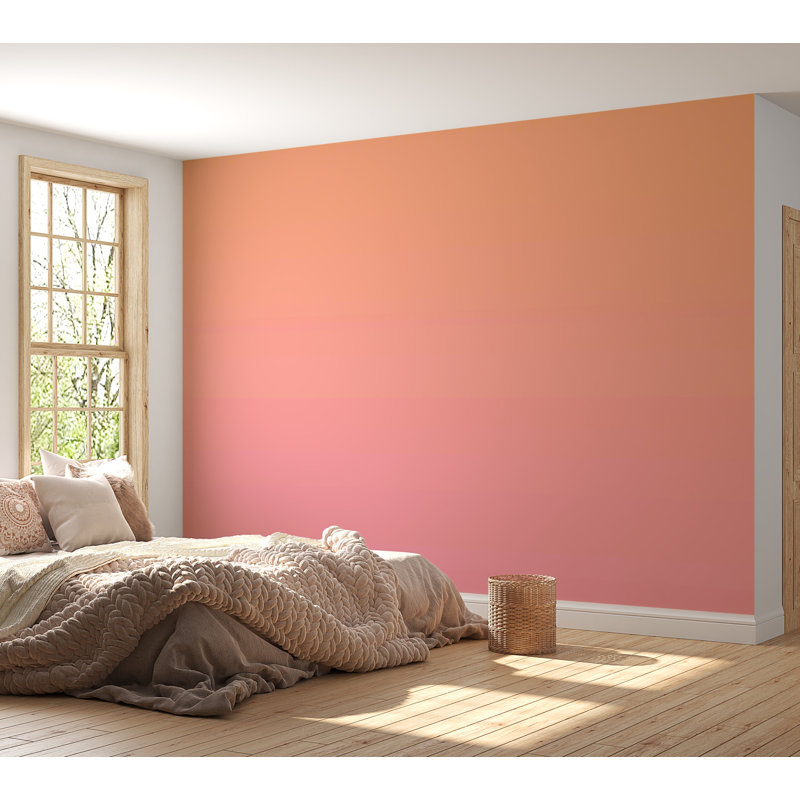 Surface Background Wallpaper Wall Mural - Gradient Sunset, 177" W x 124" L