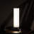 13-Inch LED Illuminari White Crystal Sand Rocks Column Table Lamp