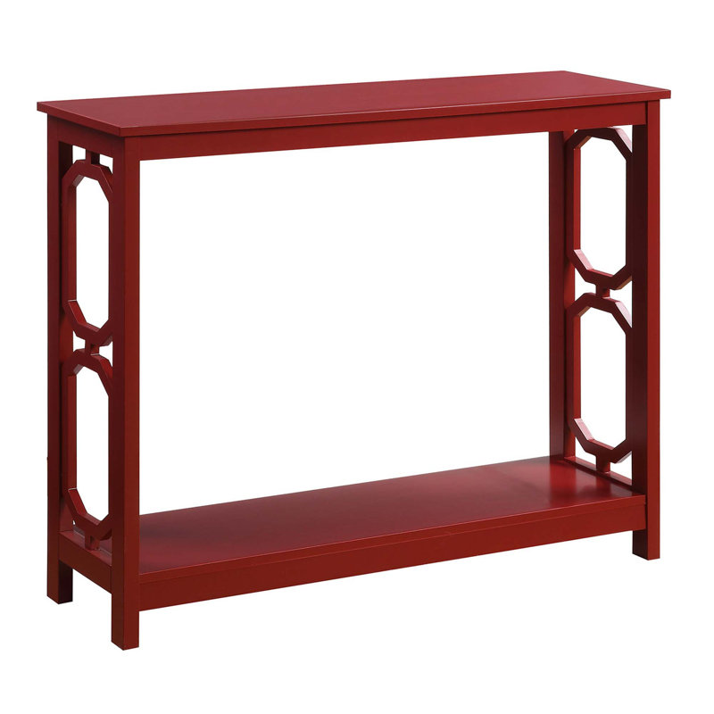 Console avec tablette 39,5 po Jeneil - Minburn, Rouge canneberge