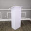Pupitre de conférence blanc 23 pi x 12 pi 44 po en bois MDF blanc