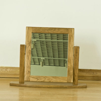 Wood Flat Floor Mirror
