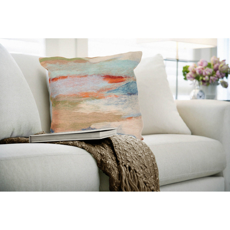 Marina Outdoor Pillow Cover & Insert, Orange, 20" x 12"