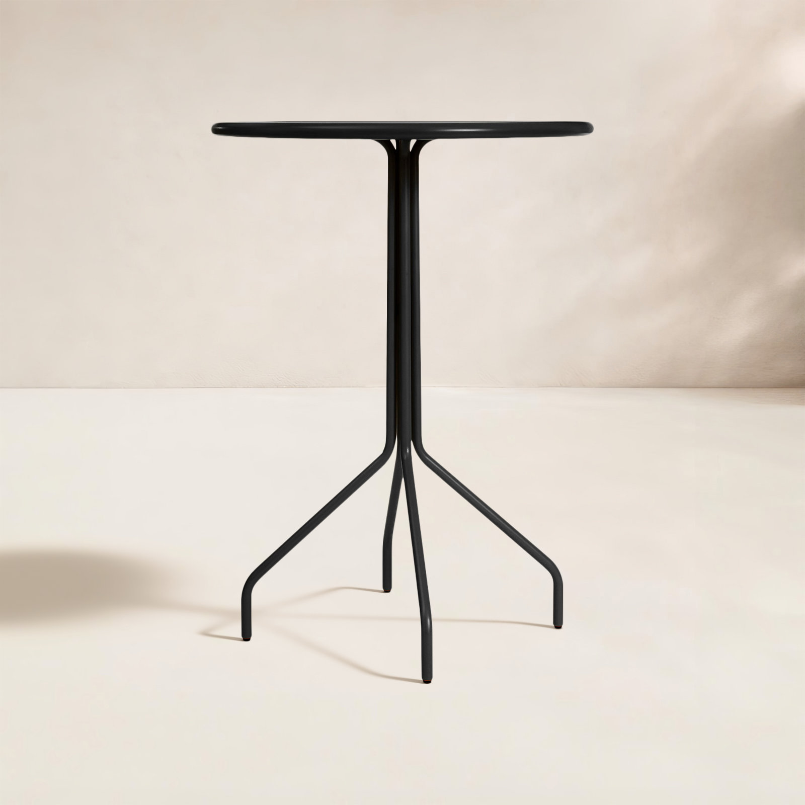 Hot Mesh 30'' Metal Outdoor Bar Table, Black