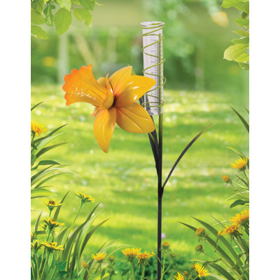 Sengul Plants & Flowers Rain Gauge