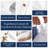 Delara GOTS Certified 100% Organic Cotton Percale Duvet Cover Set - 400 Thread Count, Smooth & Breathable-101810828-103975757