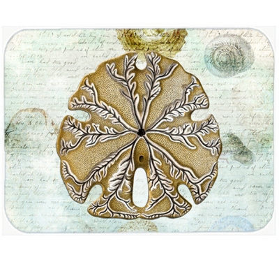 Caroline's Treasures Sand Dollar Glass Cutting Board