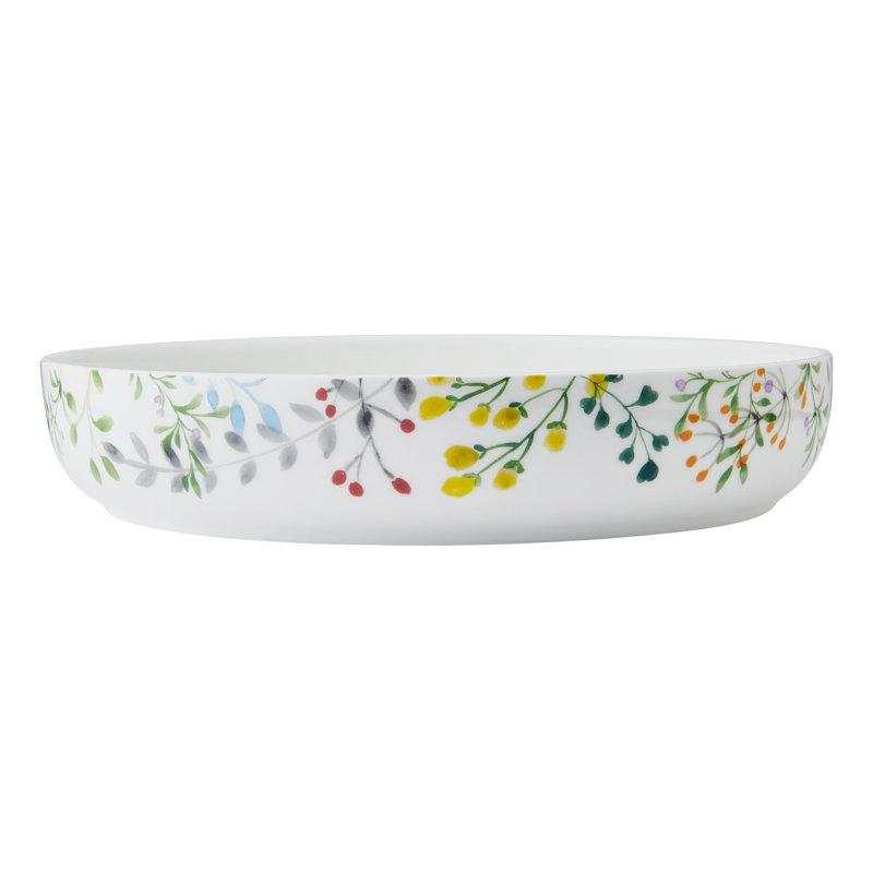 Tivoli Garden 9-Piece Bone China Dinnerware Bowl Set, Service for 3