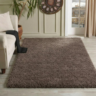Esterly Shaggy Taupe Rug