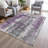 Machine Washable Indoor/Outdoor Xhevrie Purple Rug-864622303