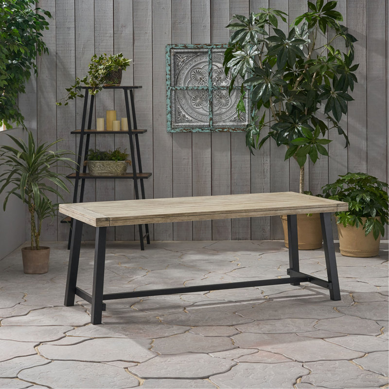 Table de style industriel moderne, Noir, Light Grey