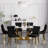 Kazandra 6 - Person Pedestal Dining Set-661538243-661538298-661538288