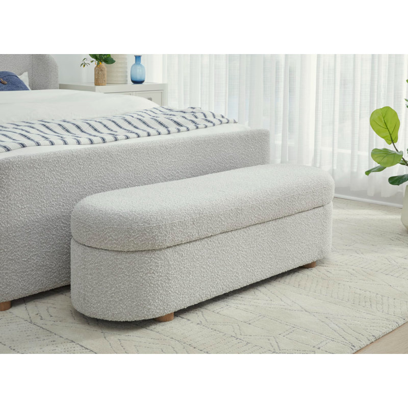 Banc de rangement rembourré Rihan