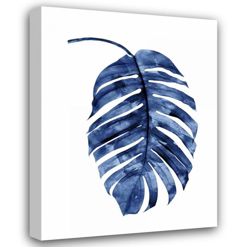 Bayou Breeze Miller, Melonie, reproduction d'art sur toile, palmier indigo II, H 24 po x l 19 po