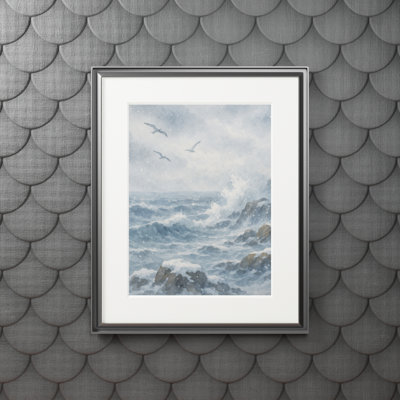 Clinger Single Picture Frame Print