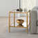 Hera Glass End Table with Storage