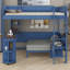 Multi-Functional Loft Bed Featuring Study Desk, Bedside Shelf and Sofa-1096019284