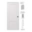 Porte pré-suspendue simple en bois manufacturé 2 panneaux à 2 panneaux-106872369-94623338-94623322