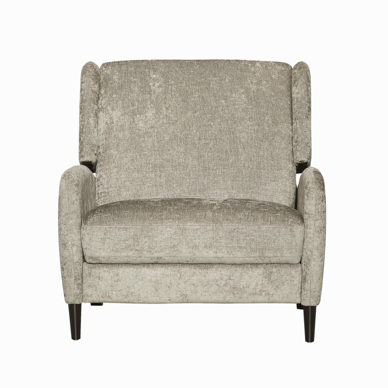 Fauteuil inclinable surdimensionné en tissu texturé, Beige