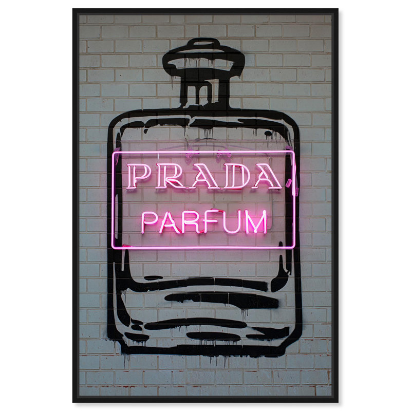 Art mural sur toile, "Fragrance Frame", Structure noire, H 16 po x l 11 po