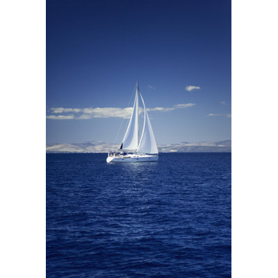 Sailing by Bluberries - Wrapped Canvas Print
