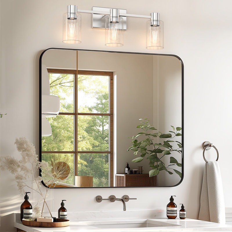Chalise Vanity Light, 3 Lights, Brushed Nickel