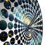 Horloge murale abstraite Midnight Indigo Galatic-101236678