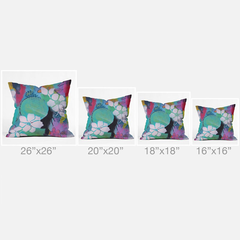 Peace Love Aloha Throw Pillow, 18" x 18"