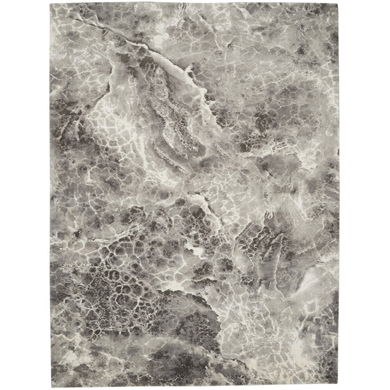 Viscose Abstract Indoor Rug, Rectangle 7'9" x 9'9"