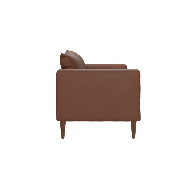 Essential Loveseat, Dark Brown, Terra Cactus Leather / Dark Brown