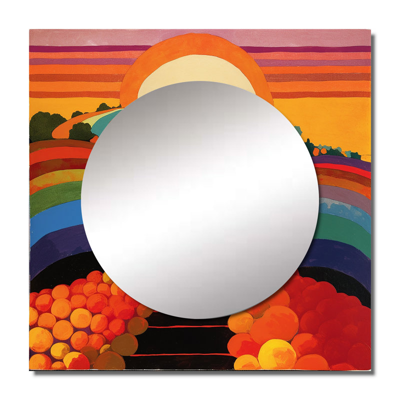 Lapradd - Miroir mural décoratif Storms, 23 po x 23 po