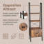 Galilea 137.5cm H x 56cm W Steel Ladder Bookcase-33746905