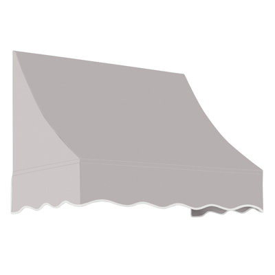 Awntech Nantucket Fixed Awning, 52.5"W x 31"H x 24"D, Gray