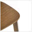 Tabouret de bar d'intérieur en bois Pari, finition noyer, ensemble de 2