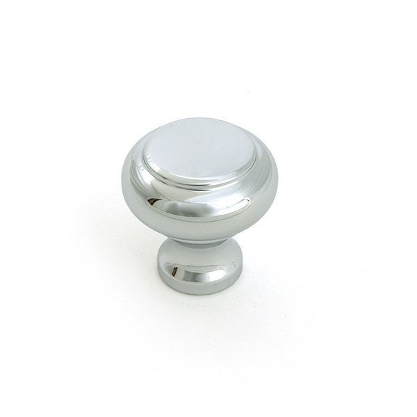 Regency Cabinet Knob, Polished Chrome, 1.18" Knob Diameter