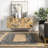 Risha Power Loom Natural Cotton Black/ Tan Rug-1482819993