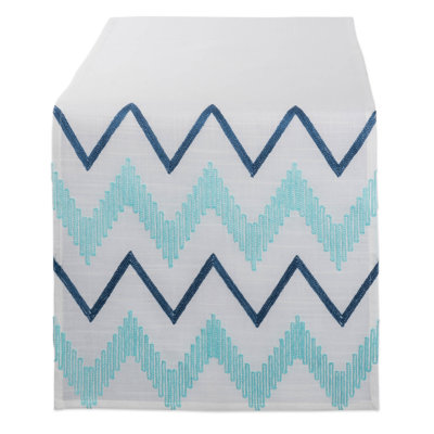 Wildwood Embroidered Chevron Table Runner