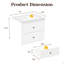 Ensemble de meuble-lavabo 24 po avec lavabo, armoire de rangement flottante avec portes et tiroirs, meuble-lavabo mural moderne avec surface peinte, blanc