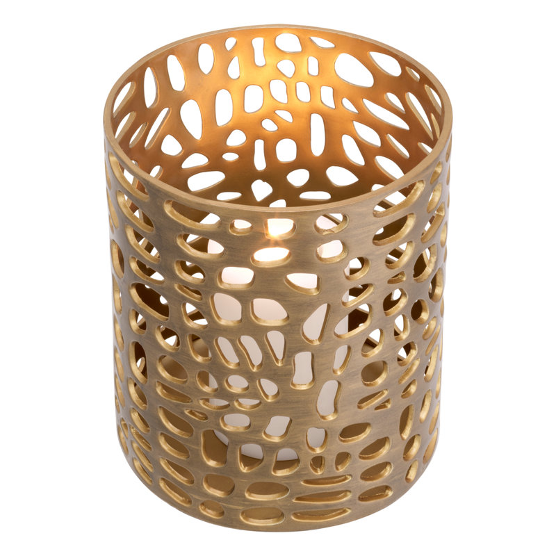 Dix Hurricane Candle Holder, 10.63" H x 9.65" W x 9.65" D