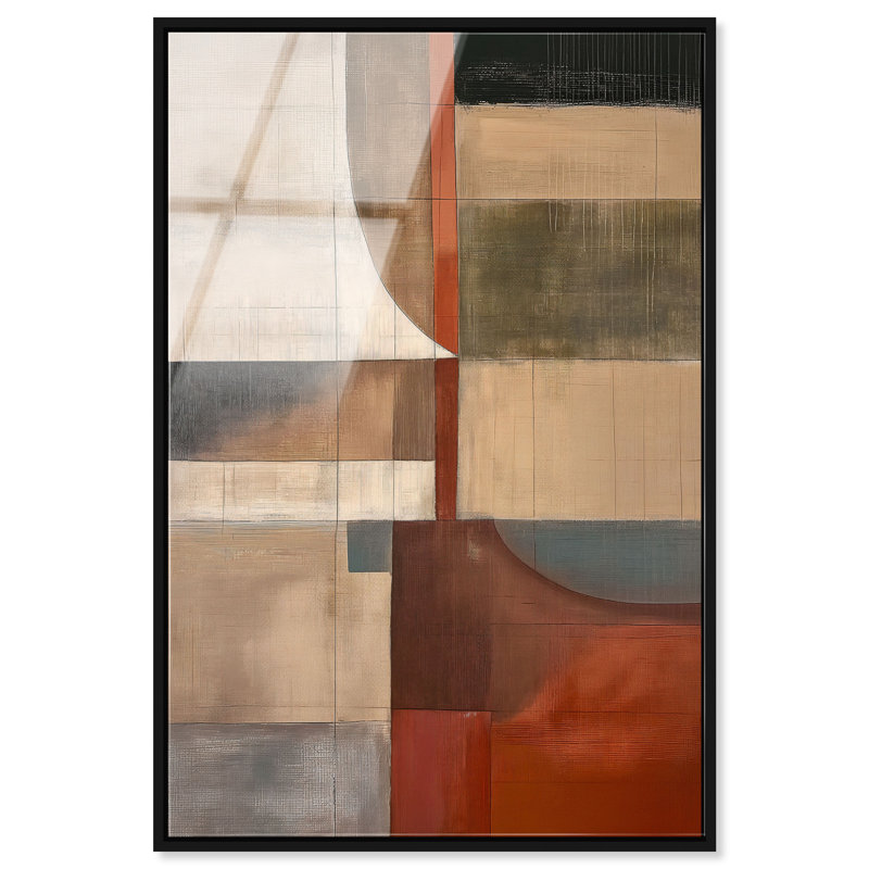 Pattern Pulse III High-Gloss Frameless Acrylic Glass Wall Art Abstract Print by Oliver Gal, Ready to Hang, 10 x 15