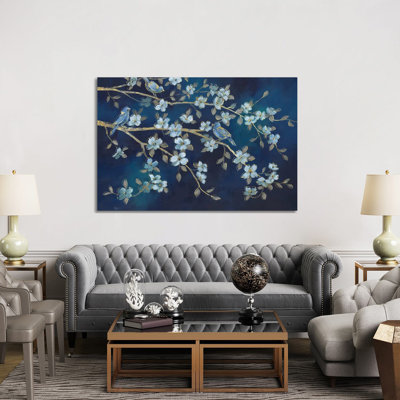 "Bluebird conférence" par Nan - reproduction d'art sur toile tendue