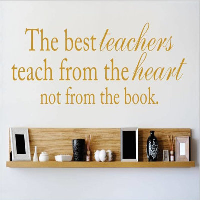Adhésif décoratif « best teachers teach from the cardiaque not from the book »